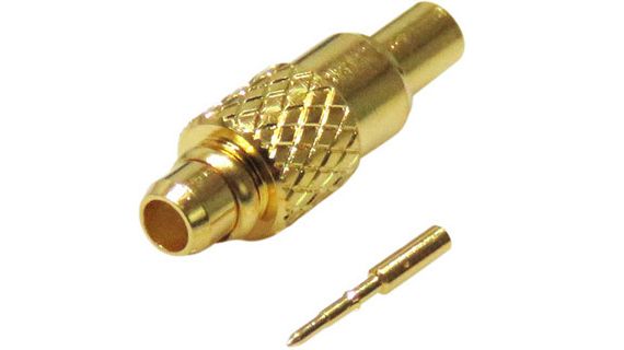 SMB Connector - Straight Plug to .078 Cable-Crimp