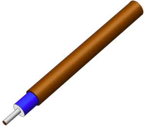 .116 Coaxial Cable - 50 Ω Semi-Rigid Copper - Low-Loss, Non-Magnetic, Tape-Wrapped
