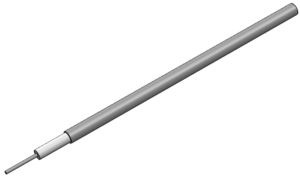 .047 Coaxial Cable - 50 Ω Semi-Rigid Stainless Steel with S.S. Center Conductor