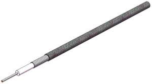 .047 Coaxial Cable - 50 Ω Formable Copper-Tin Composite over Copper Foil - Double-Shielded, Non-Magnetic
