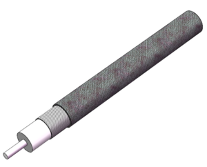.086 Coaxial Cable - 50 Ω Formable Copper-Tin Composite over Copper Foil - Double-Shielded, Non-Magnetic